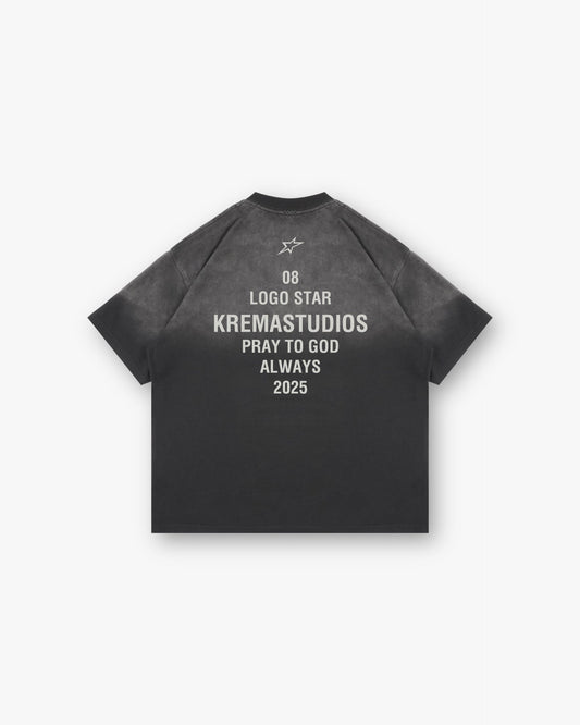 08 LOGO STAR TEE - BLACK