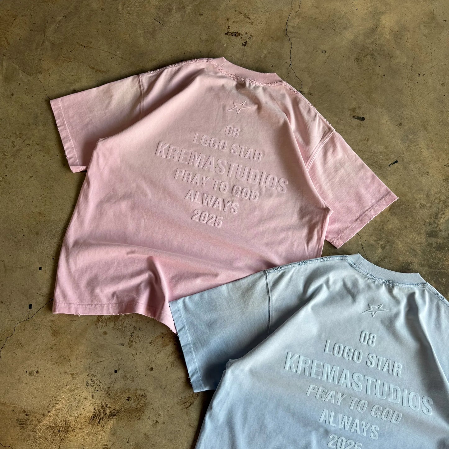 08 LOGO STAR TEE - PINK