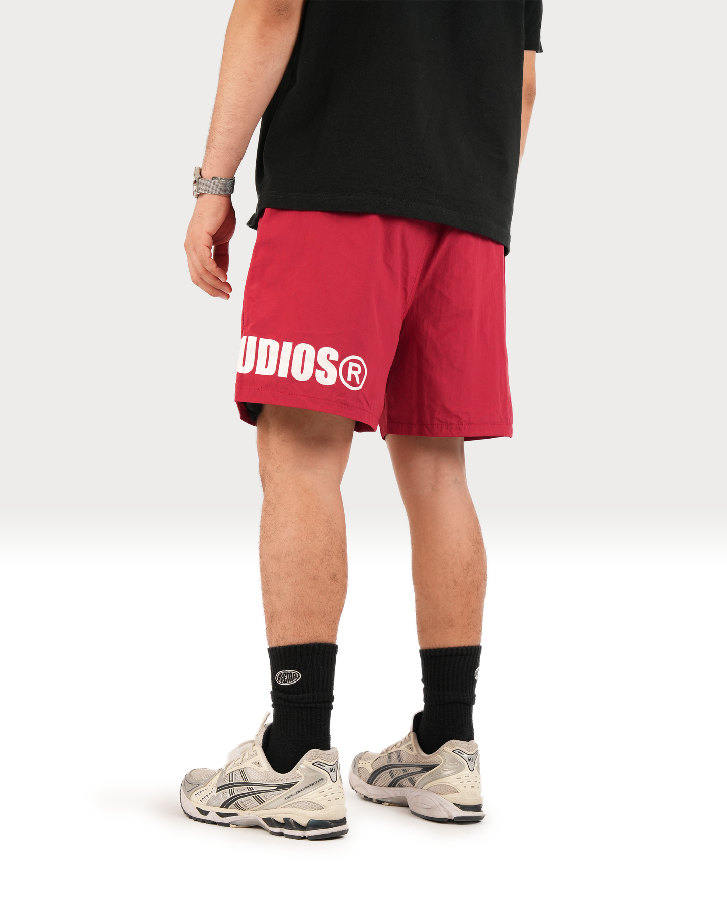 AROUND SHORTS - DARK RED