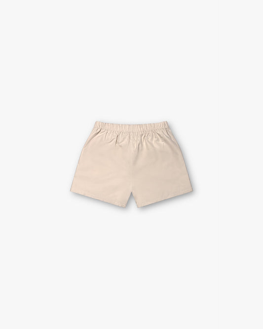 LOGO SHORTS - CREAM