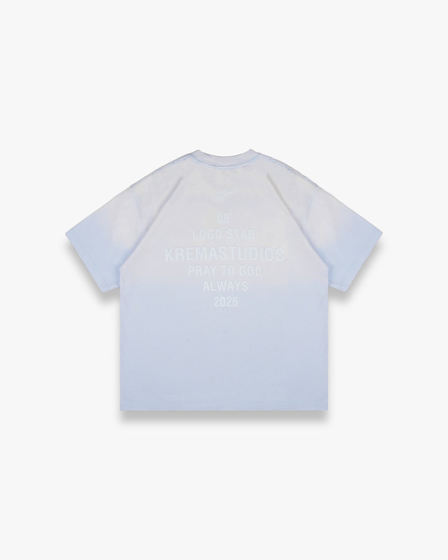 08 LOGO STAR TEE - BABY BLUE