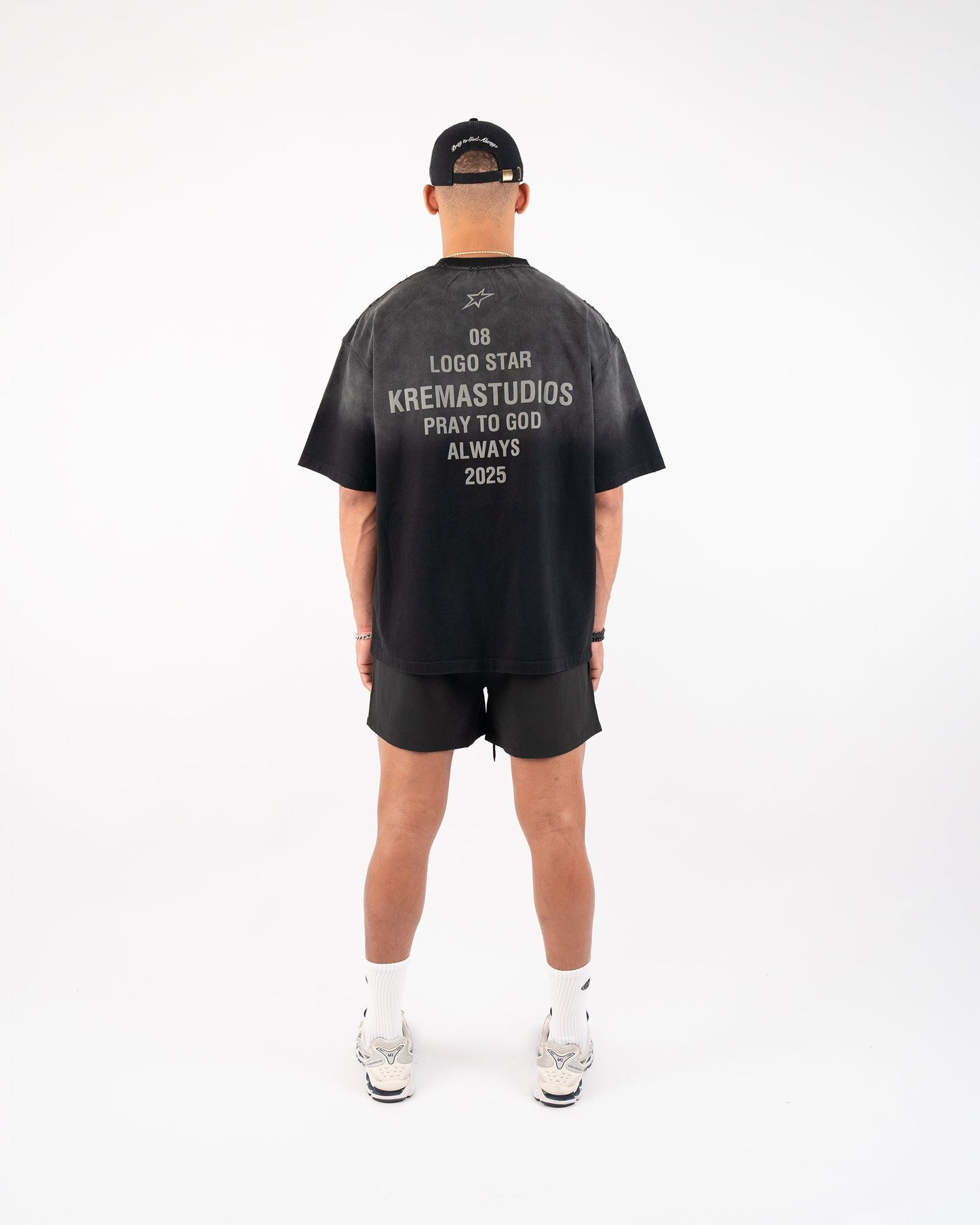 08 LOGO STAR TEE - BLACK