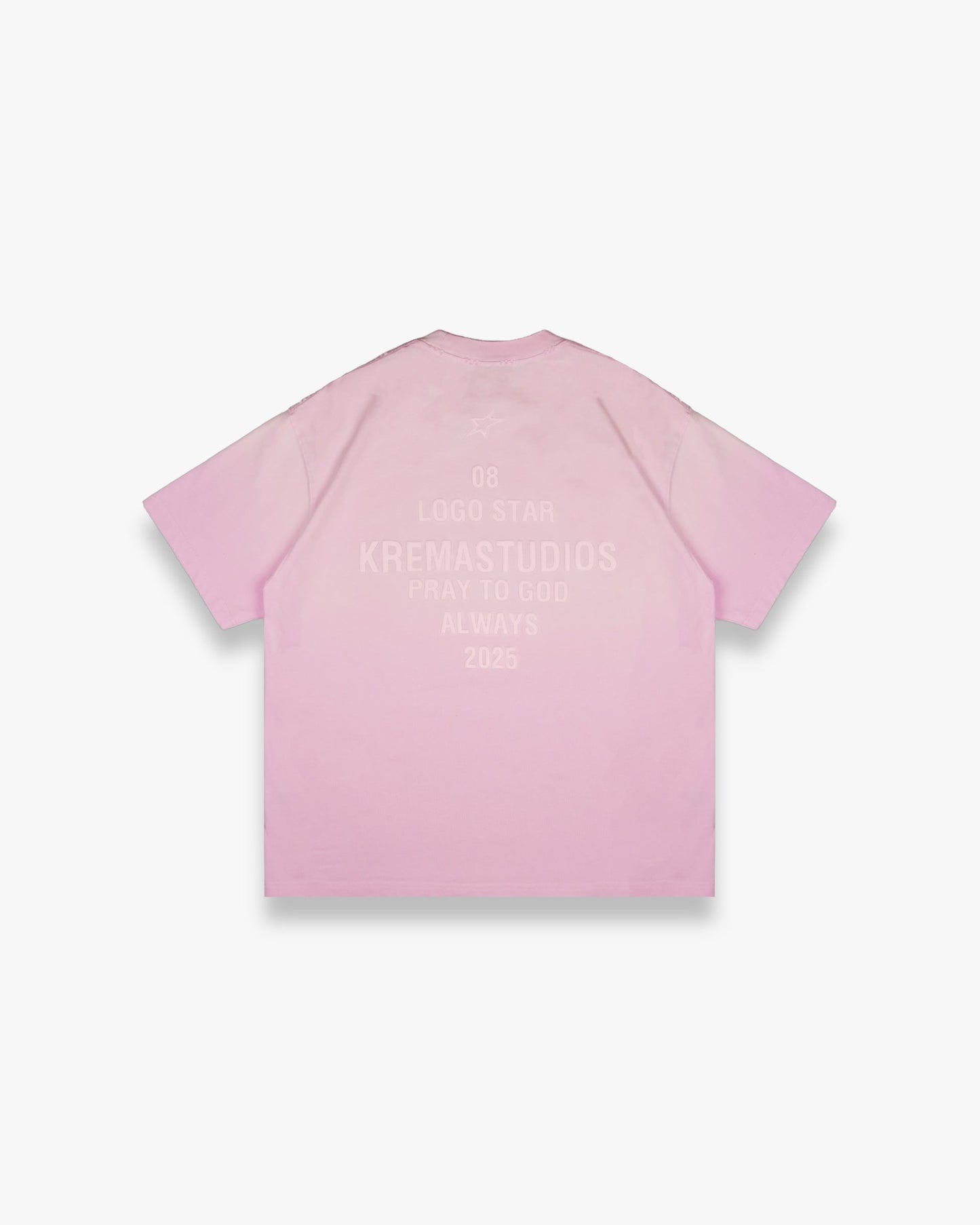08 LOGO STAR TEE - PINK