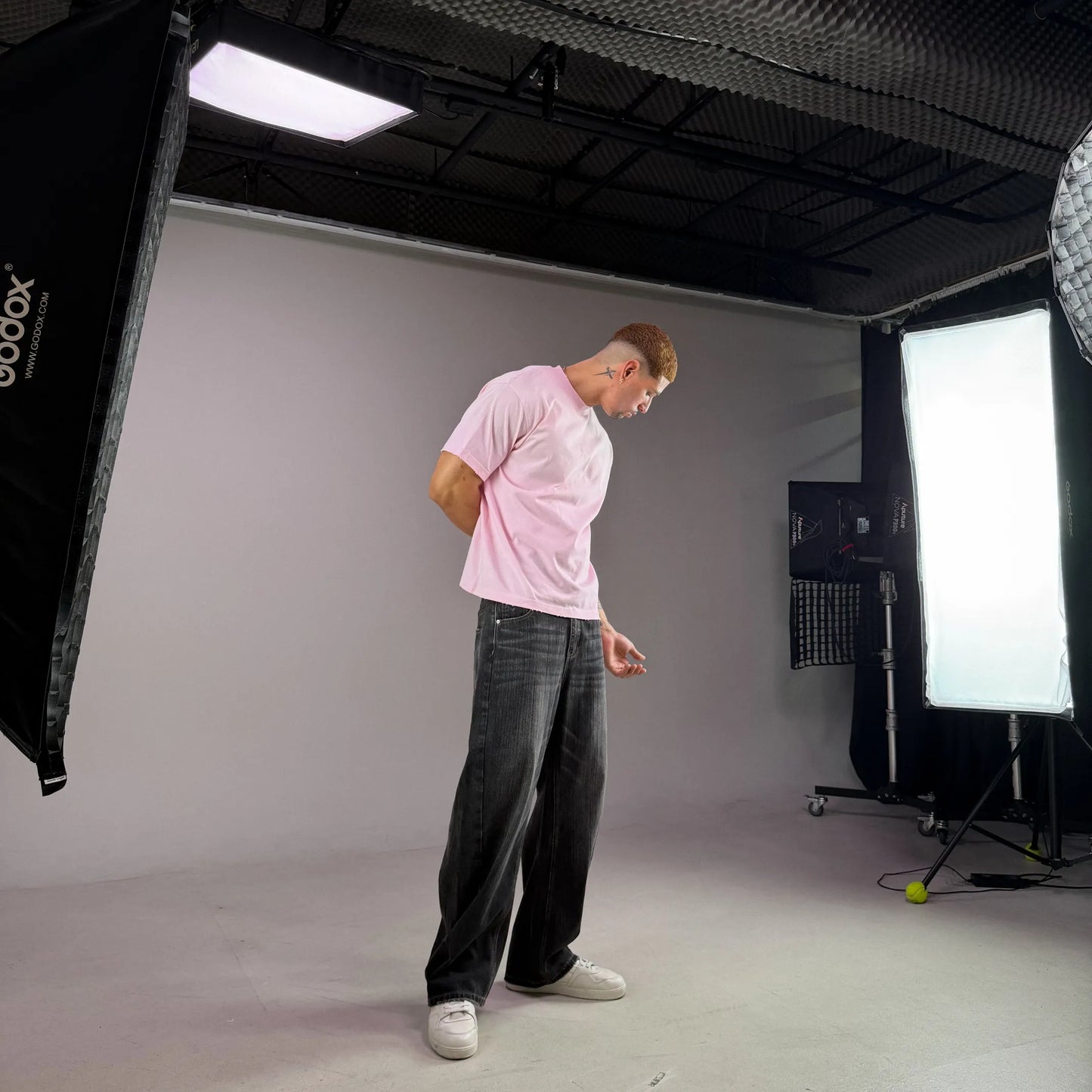 08 LOGO STAR TEE - PINK