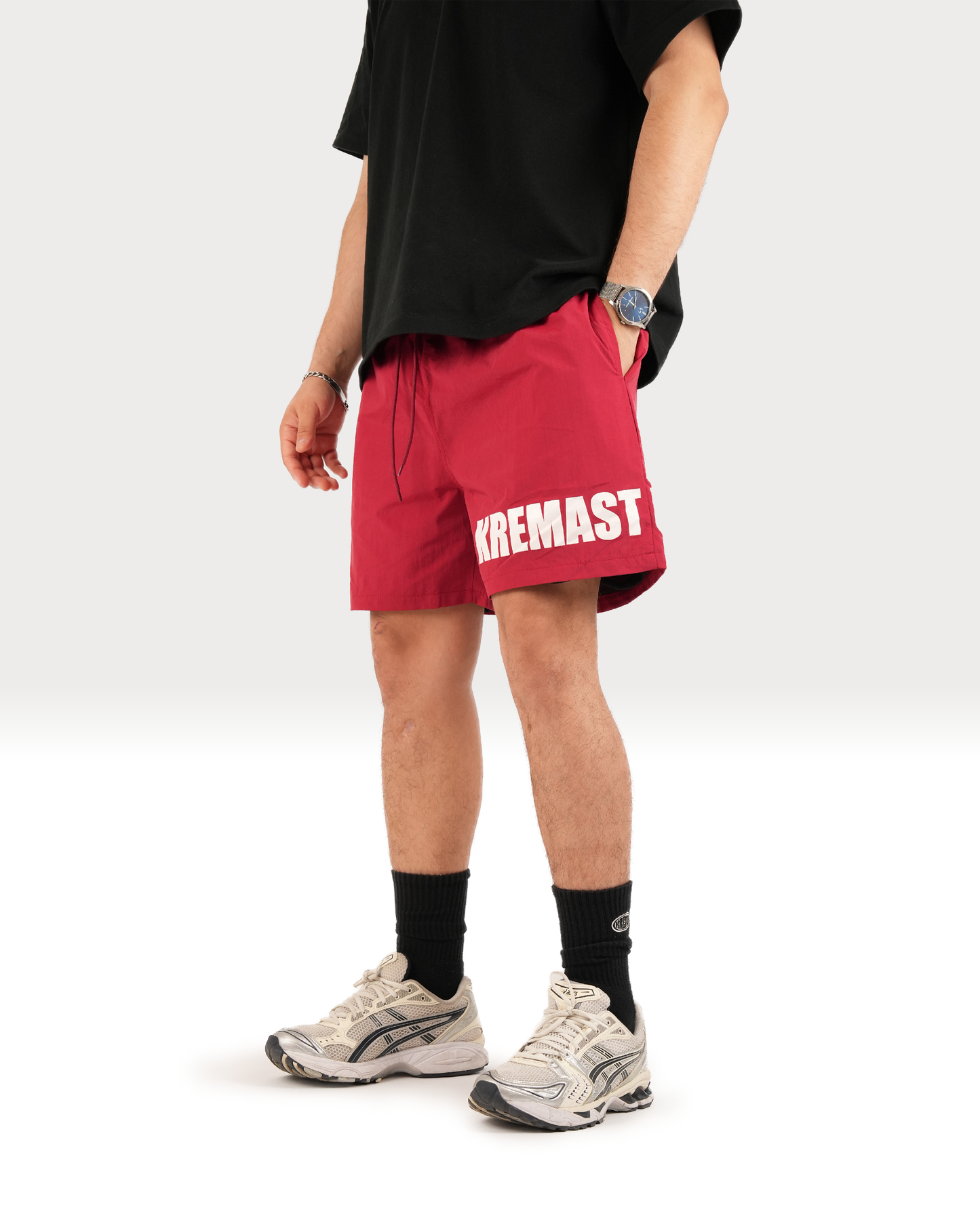 AROUND SHORTS - DARK RED
