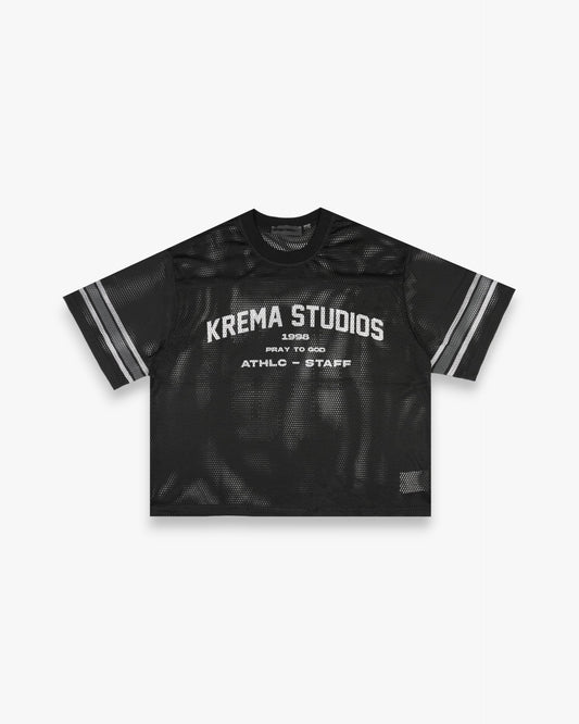 ATHLC STAFF MESH T-SHIRT - BLACK