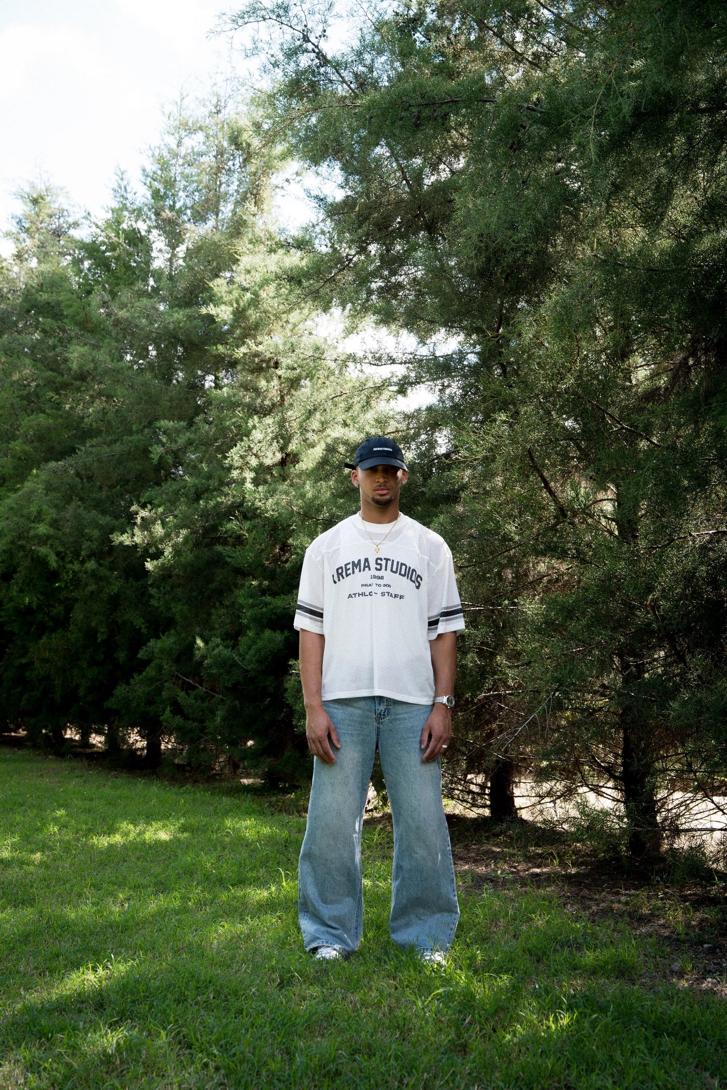 ATHLC STAFF MESH T-SHIRT - WHITE