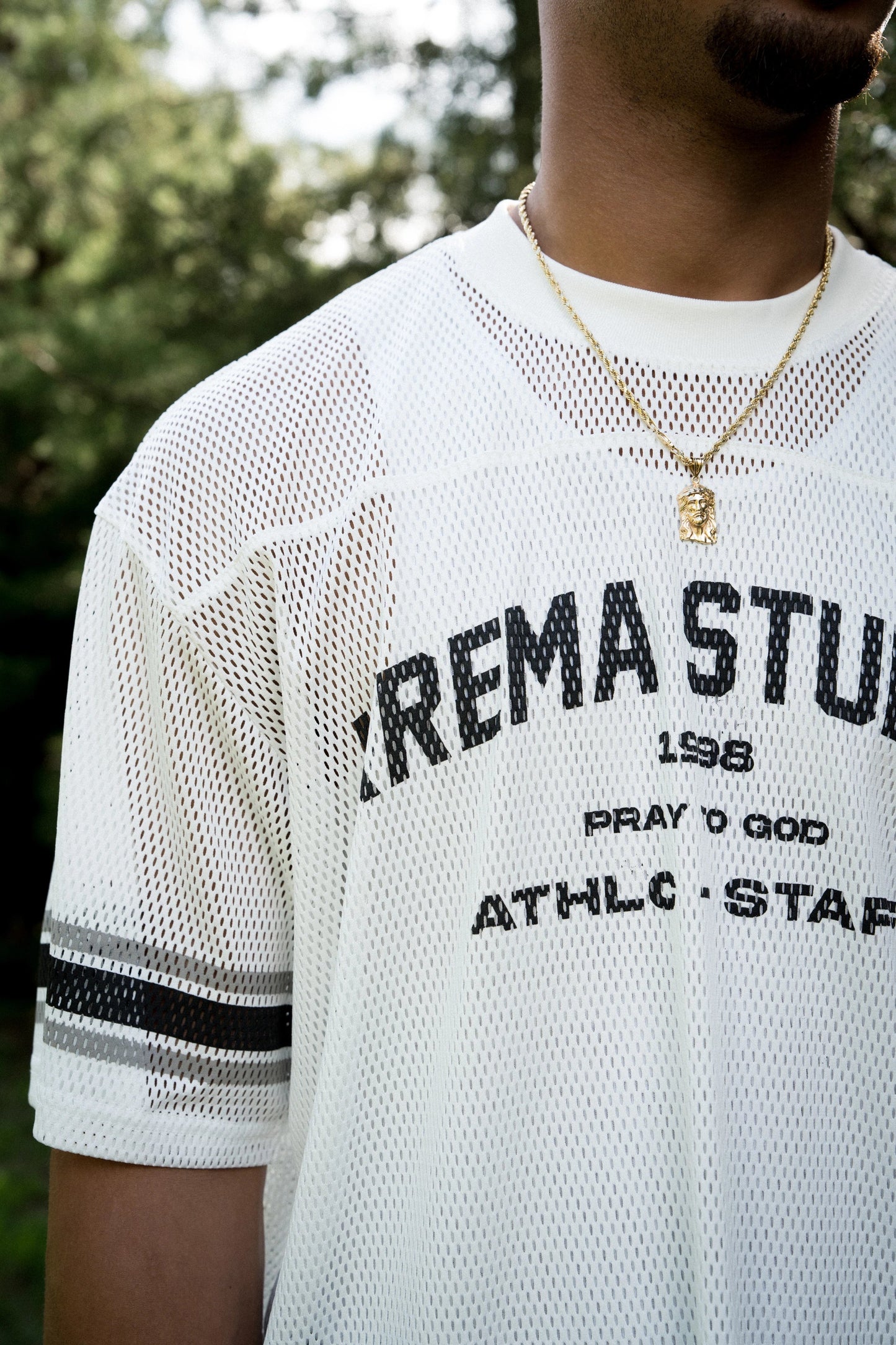 ATHLC STAFF MESH T-SHIRT - WHITE