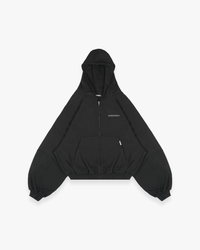 BATWING OVERSIZED HOODIE - BLACK