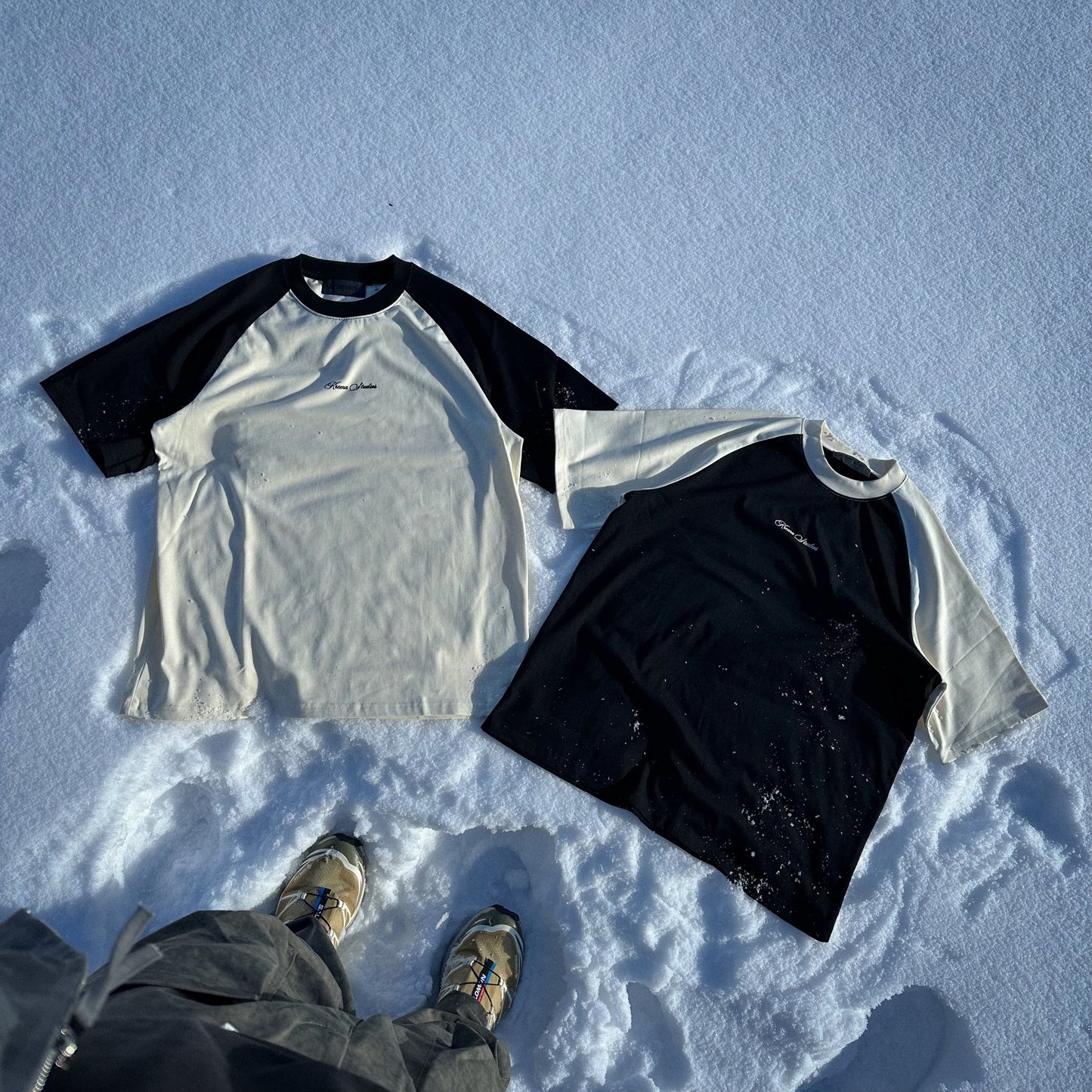BICOLOR TEE - BLACK