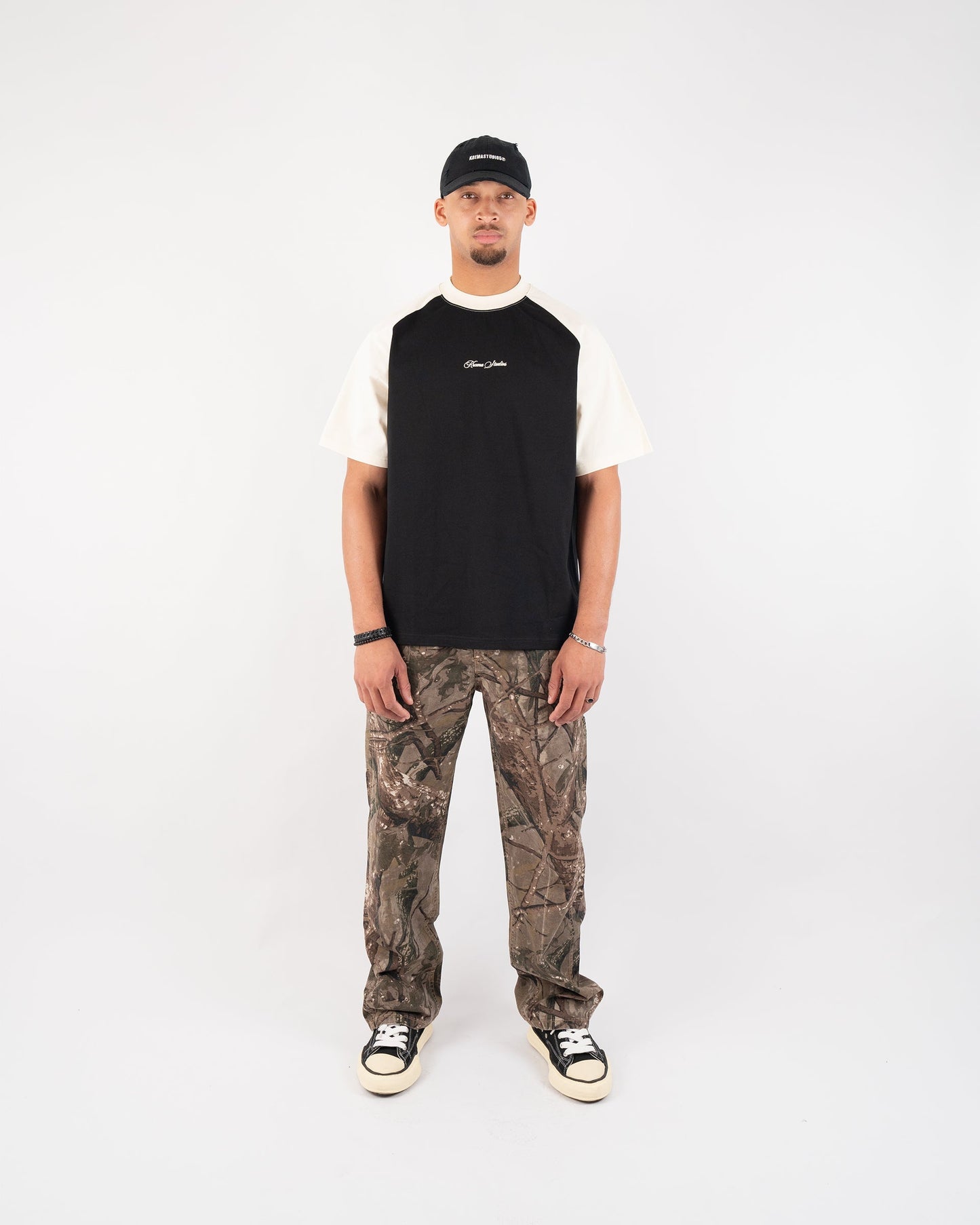 BICOLOR TEE - BLACK