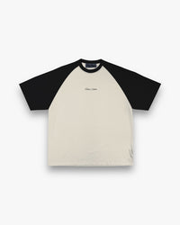 BICOLOR TEE - CREAM