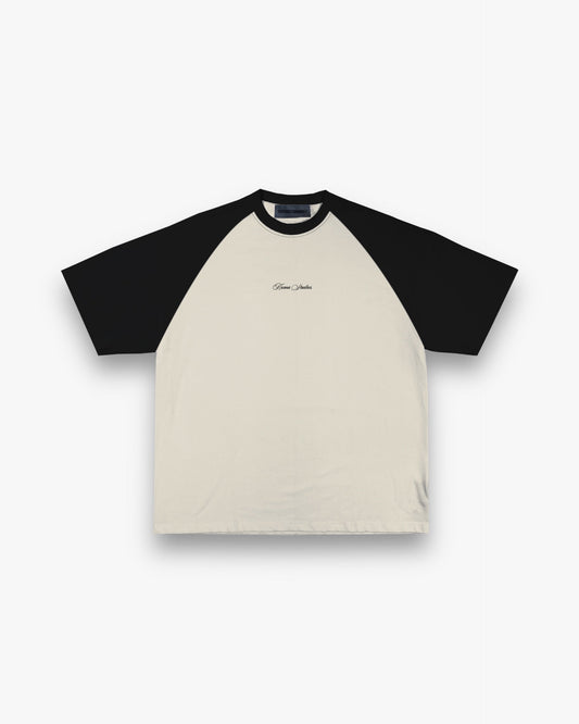 BICOLOR TEE - CREAM