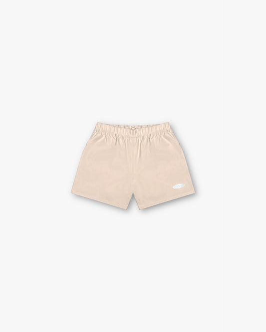 LOGO SHORTS - CREAM