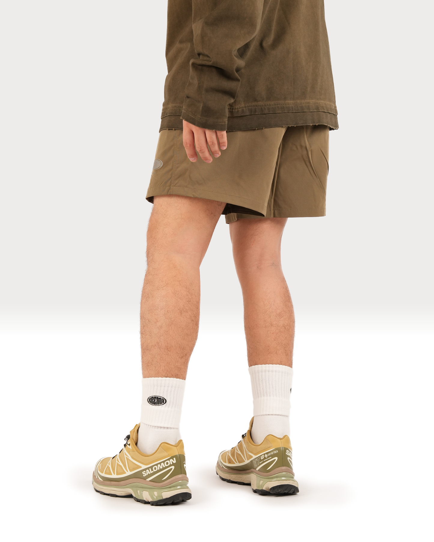 LOGO SHORTS - DARK OLIVE