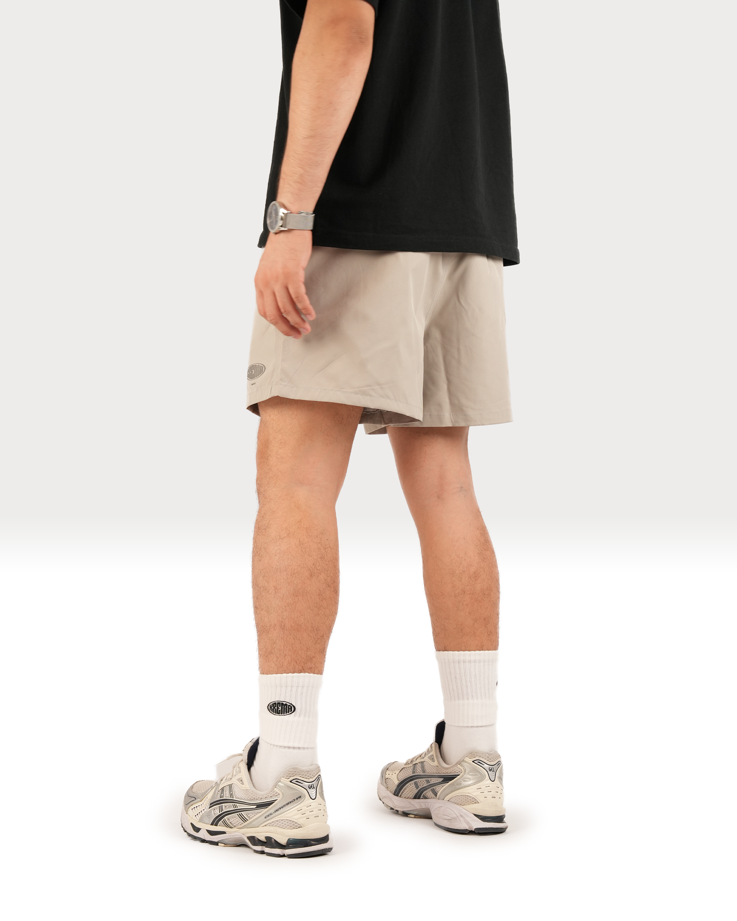 LOGO SHORTS - GREY