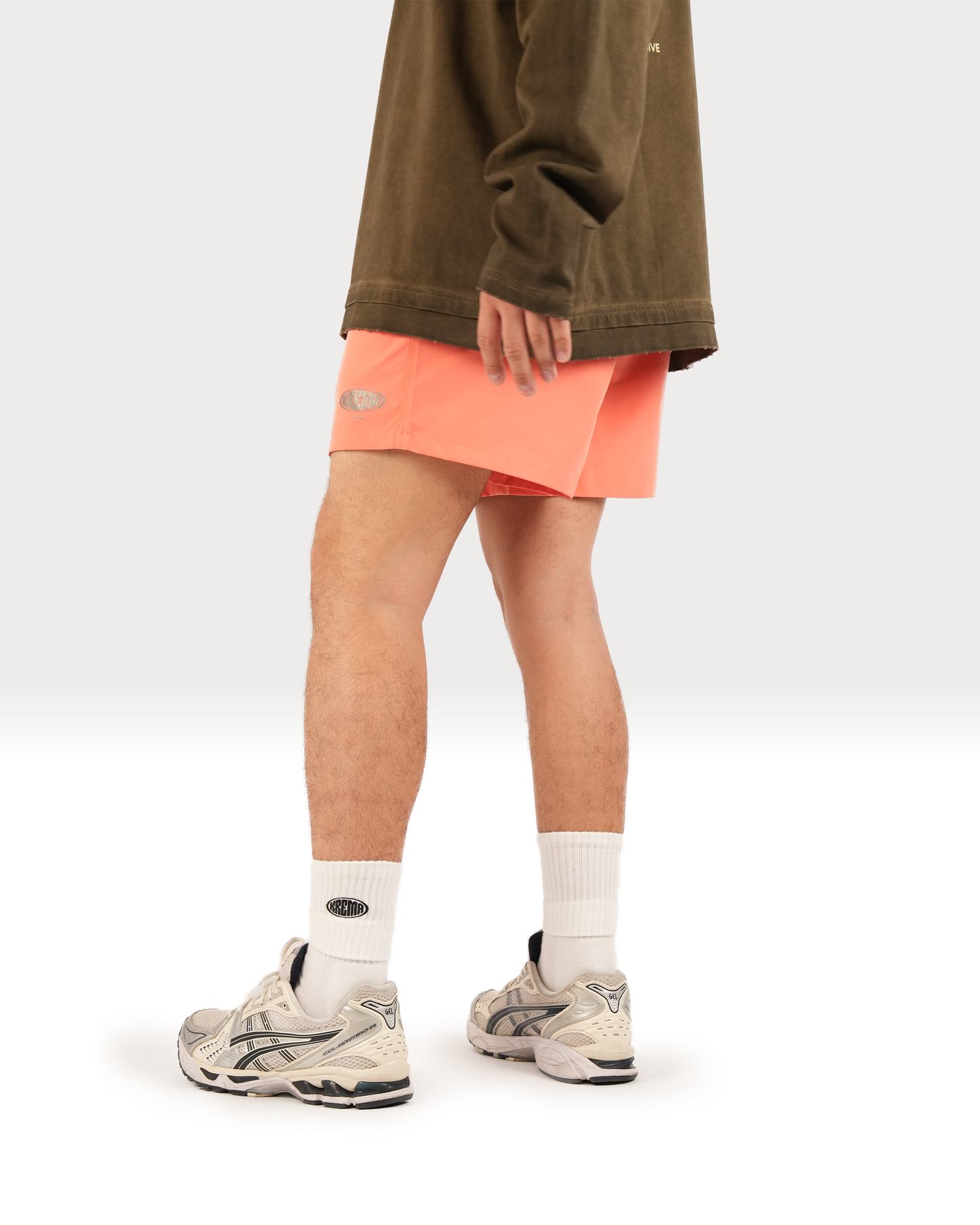 LOGO SHORTS - PEACH