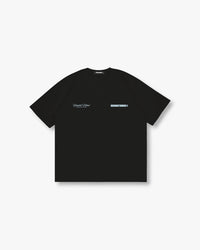 ONE TICKET TEE - BLACK/SKY BLUE
