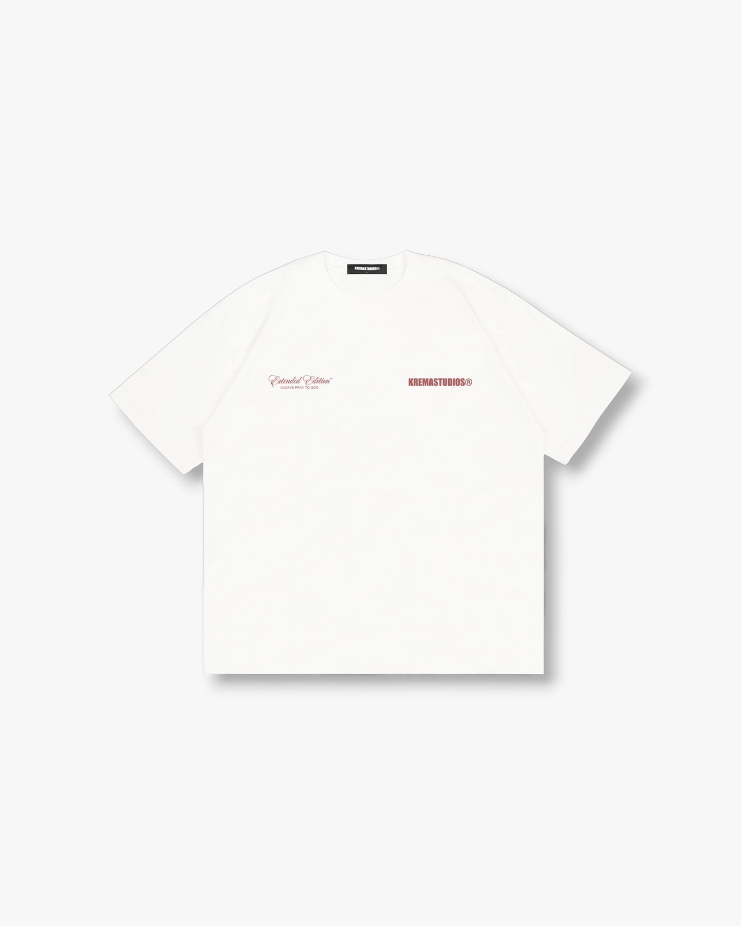 ONE TICKET TEE - WHITE/BRICK RED