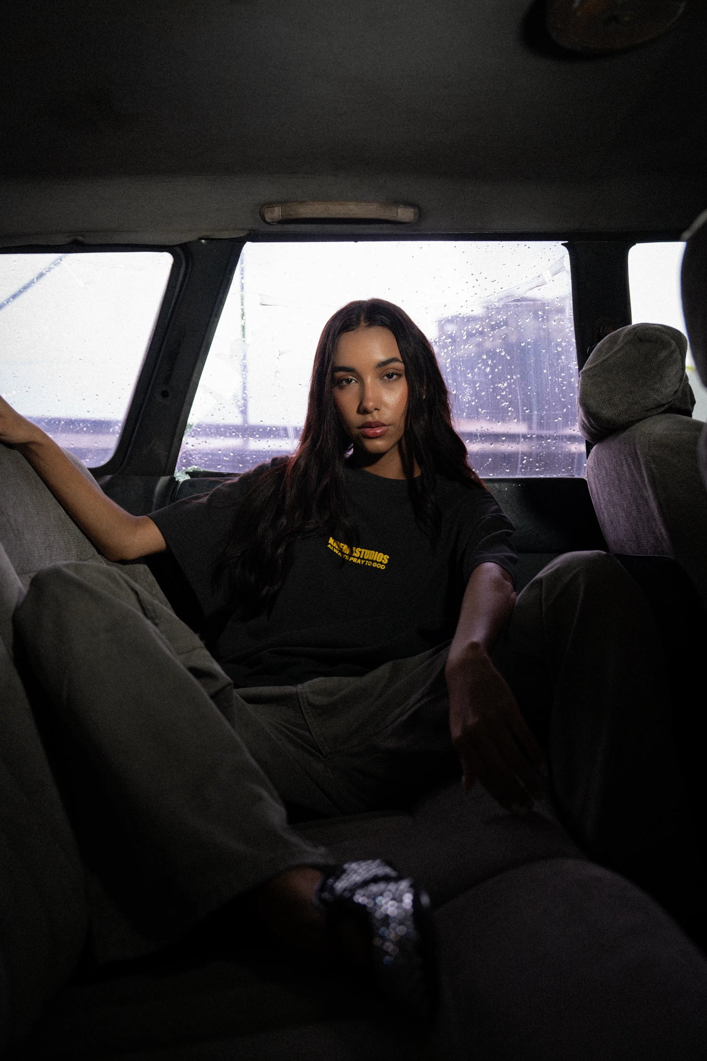 PRAY TEE - BLACK/YELLOW