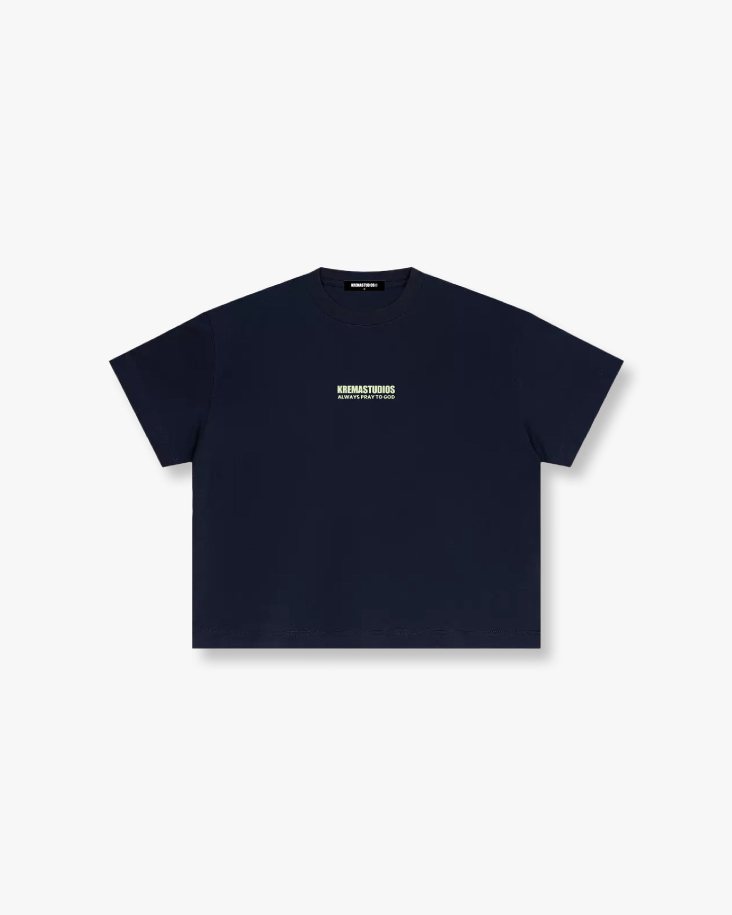 PRAY TEE - NAVY/LIME