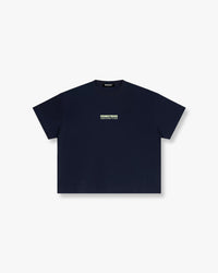 PRAY TEE - NAVY/LIME