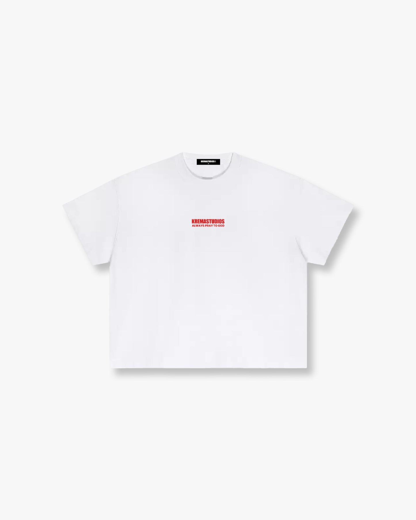 PRAY TEE - WHITE/RED