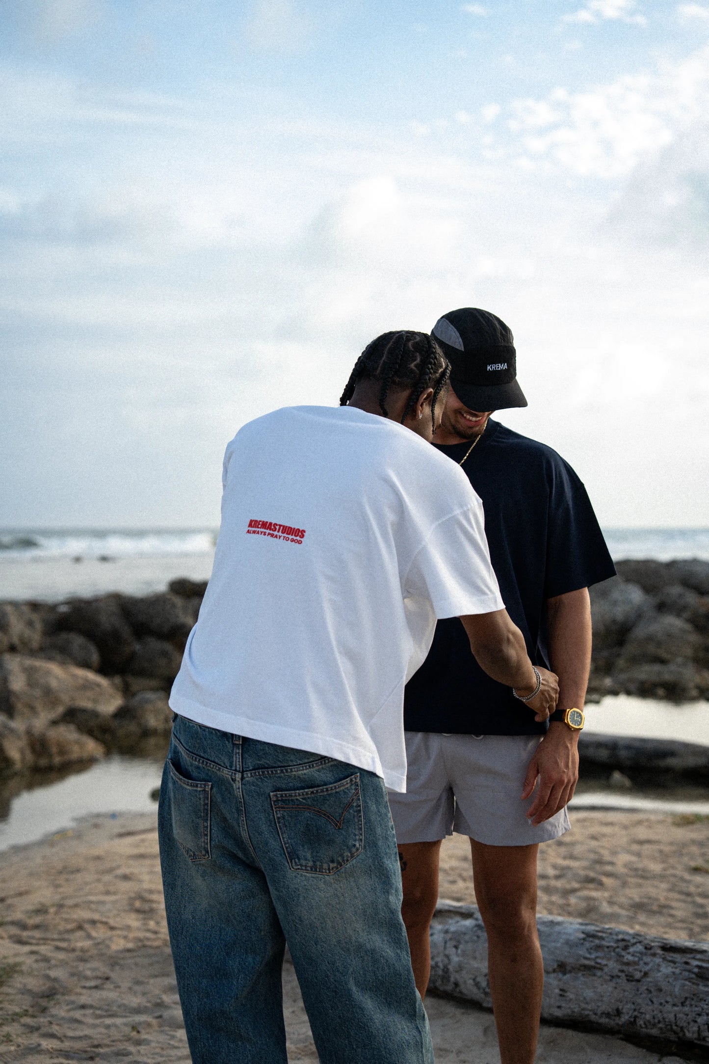 PRAY TEE - WHITE/RED