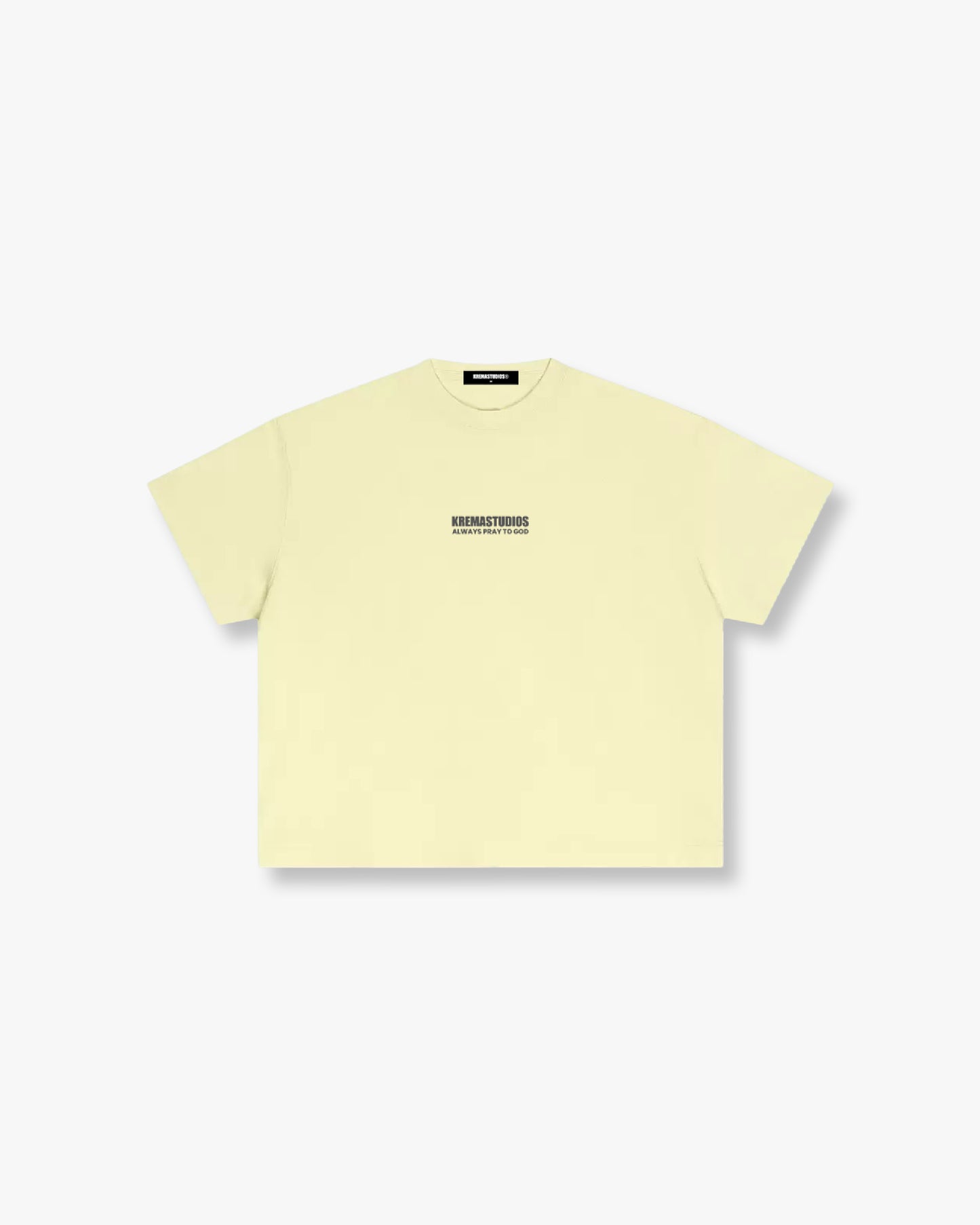 PRAY TEE - YELLOW/DARK GREY