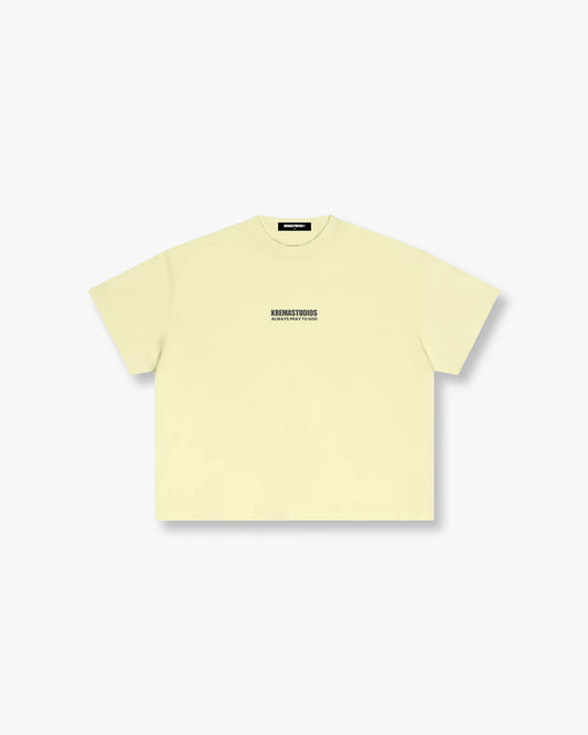 PRAY TEE - YELLOW/DARK GREY