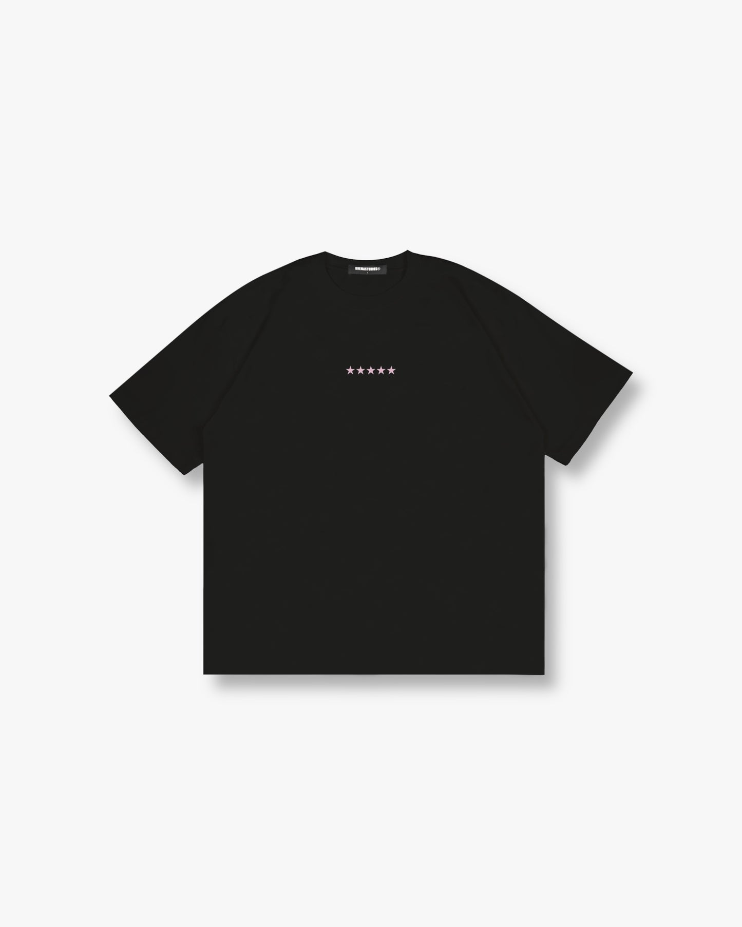 ROUND UP TEE - BLACK/PINK