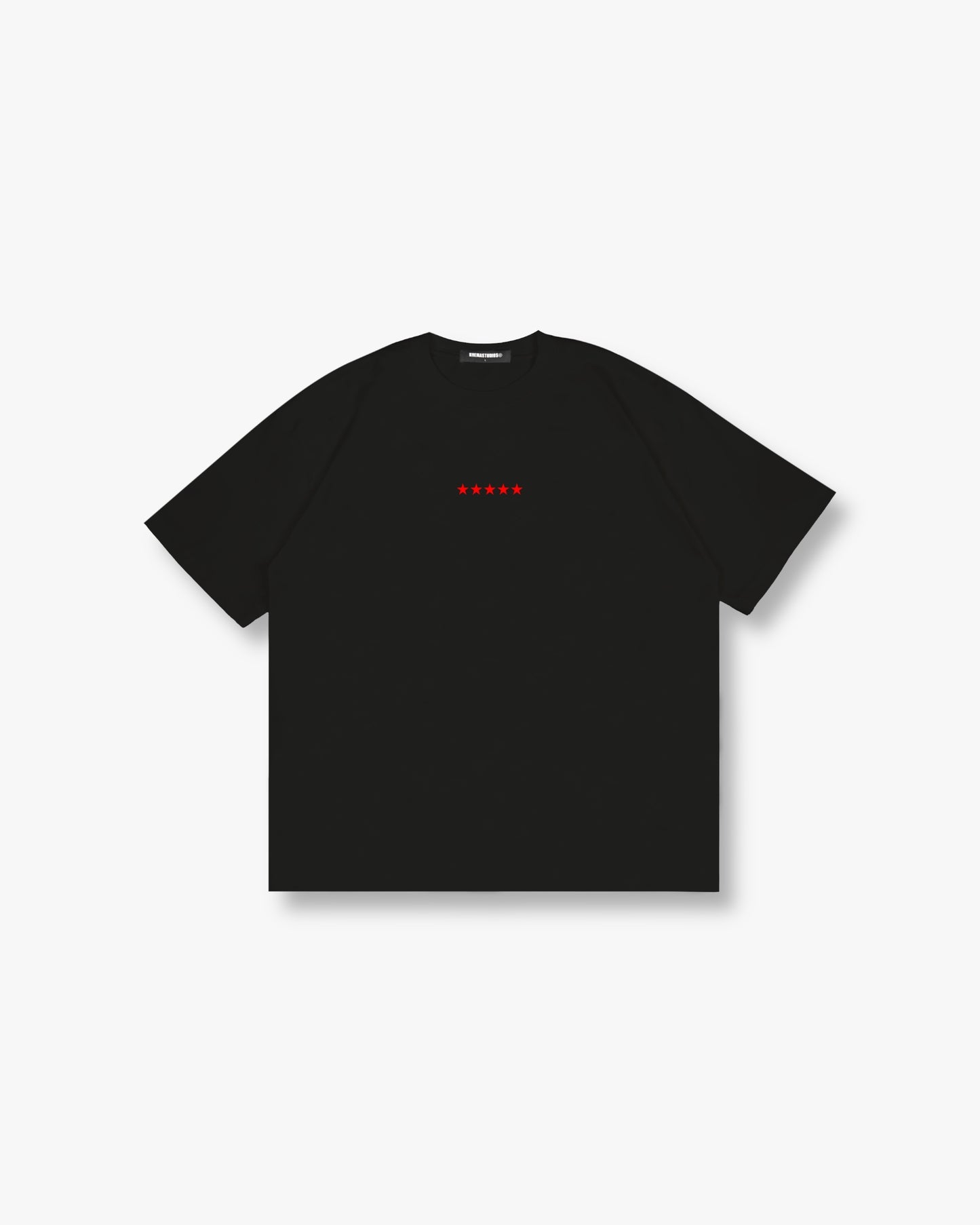 ROUND UP TEE - BLACK/RED