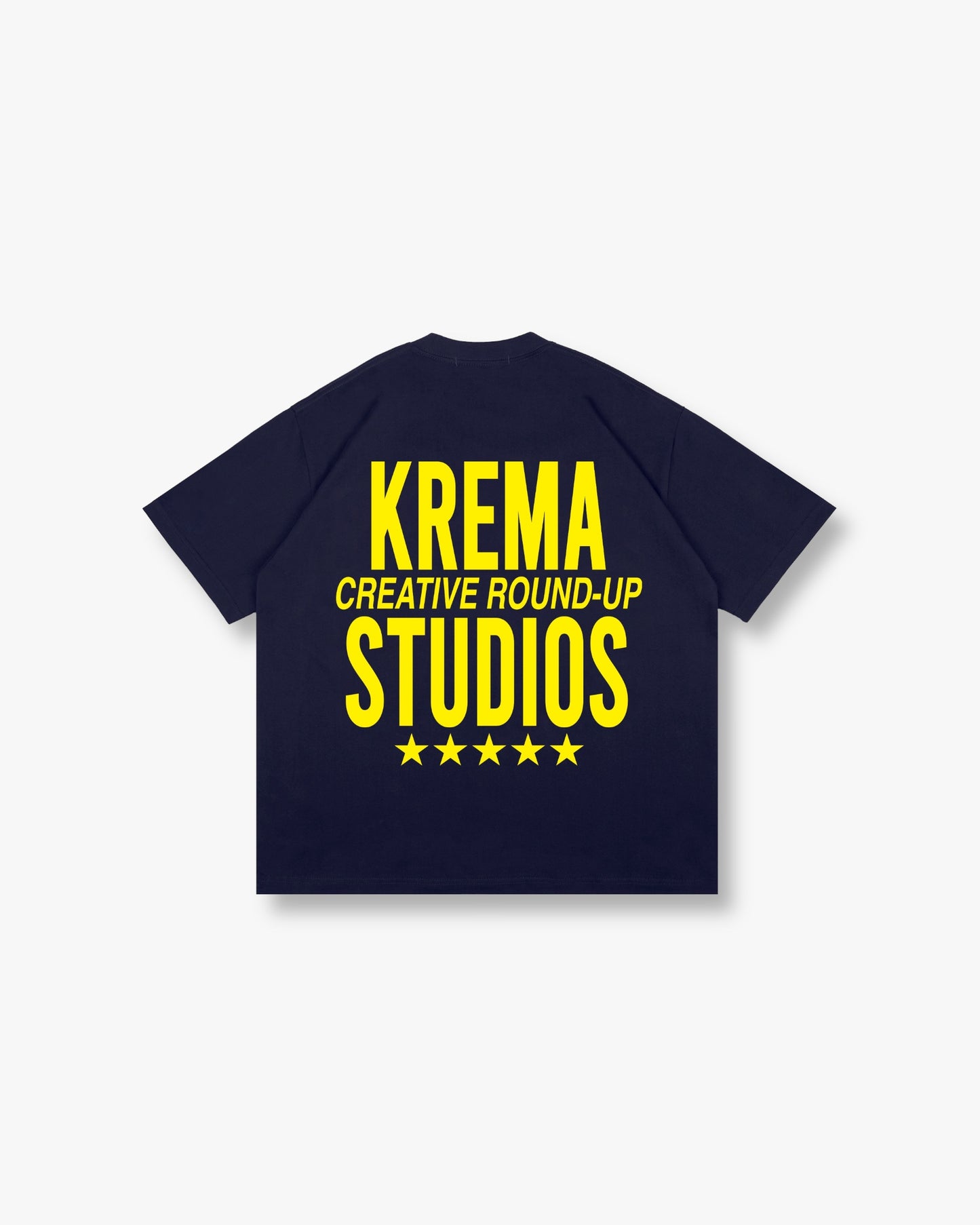ROUND UP TEE - BLUE/YELLOW