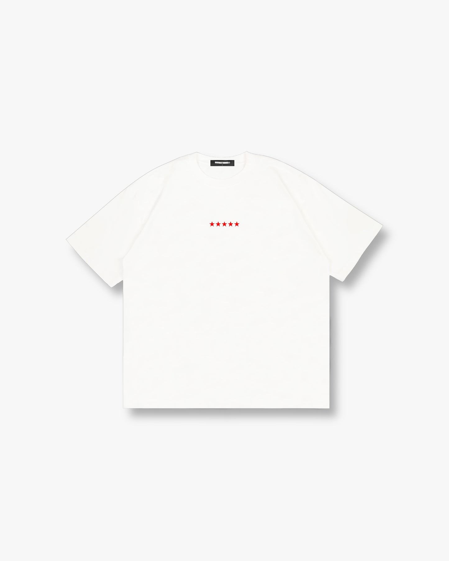 ROUND UP TEE - WHITE/BLACK
