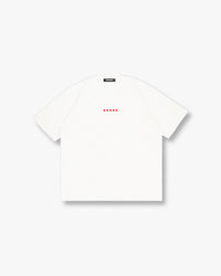 ROUND UP TEE - WHITE/BLACK